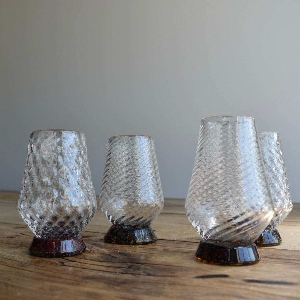 Hand-Blown Spiral Neat Pour Glass by Bull In China