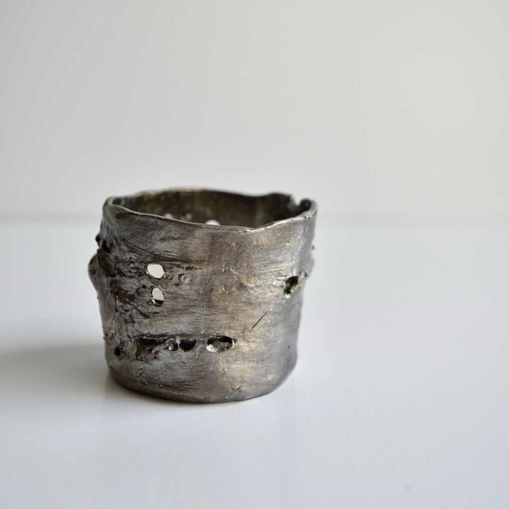 Birch Bark Tea Light Holder by Michael Michaud