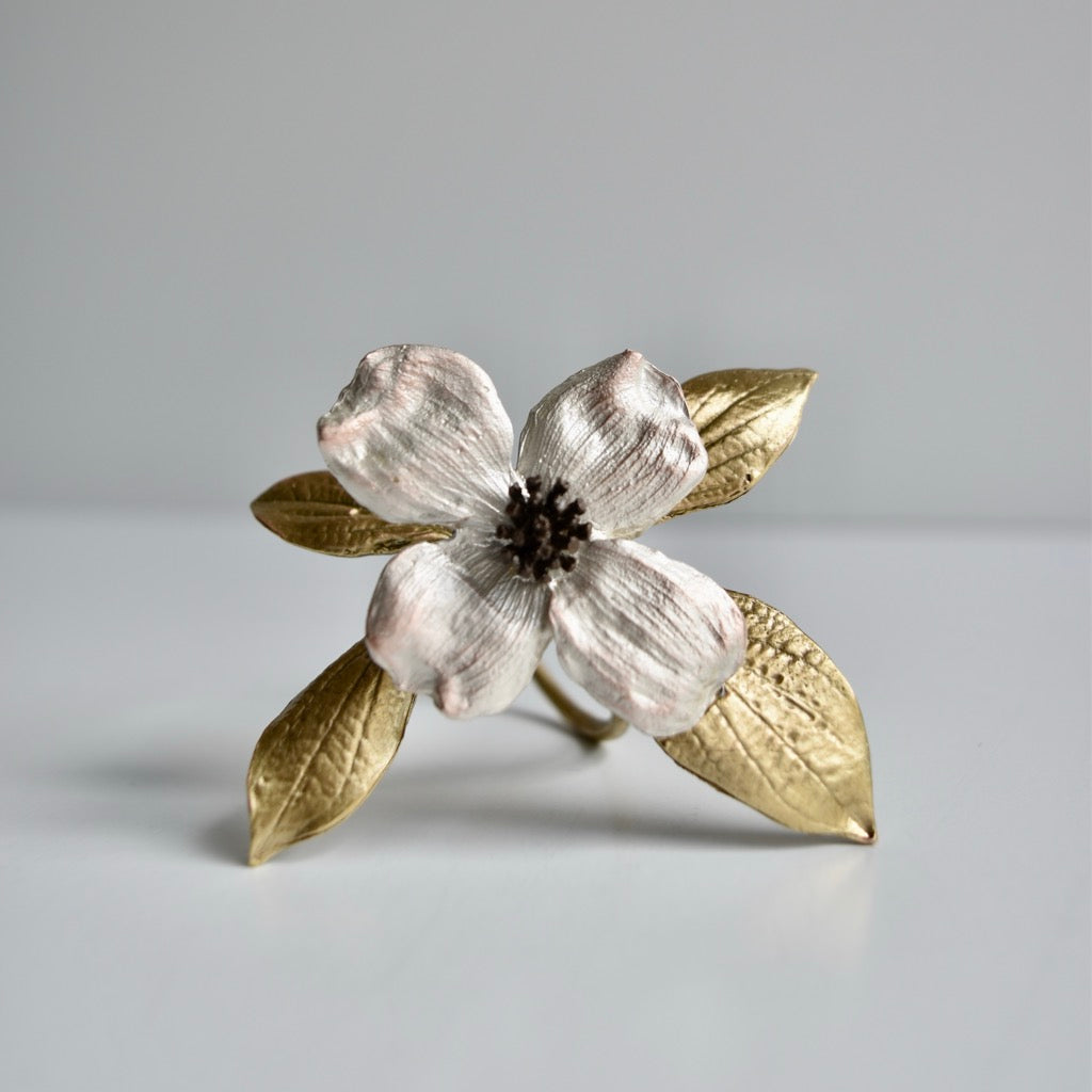 Dogwood Napkin Rings Set of 4 by Michael Michaud