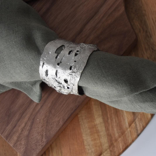 Birch Napkin Rings By Michael Michaud (Set of 4)