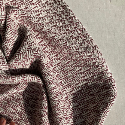 Cotton Tea Towel / Hand Towel in Raspberry by Kristina Nichols