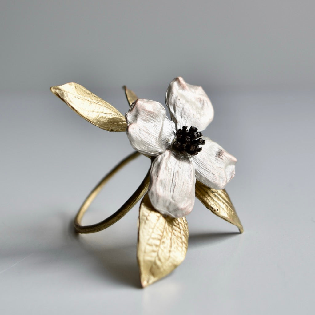 Dogwood Napkin Rings Set of 4 by Michael Michaud