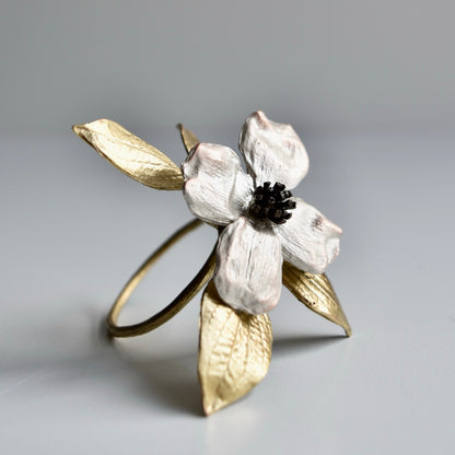 Dogwood Napkin Rings Set of 4 by Michael Michaud