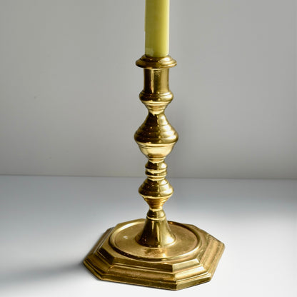 Found Late 20th Century Style Brass Candlestick