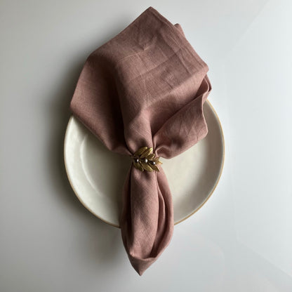 Linen Napkin in Dusk by Rough Linen