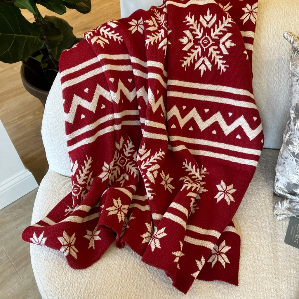 Fair Isle Throw Blanket by In2Green