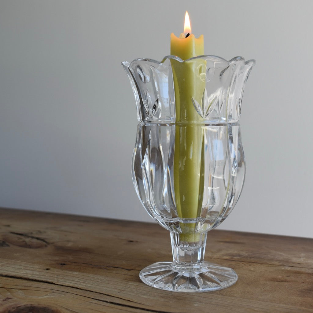 Tulip Garden 7" 1 Piece Open Hurricane/Vase by BLOCK