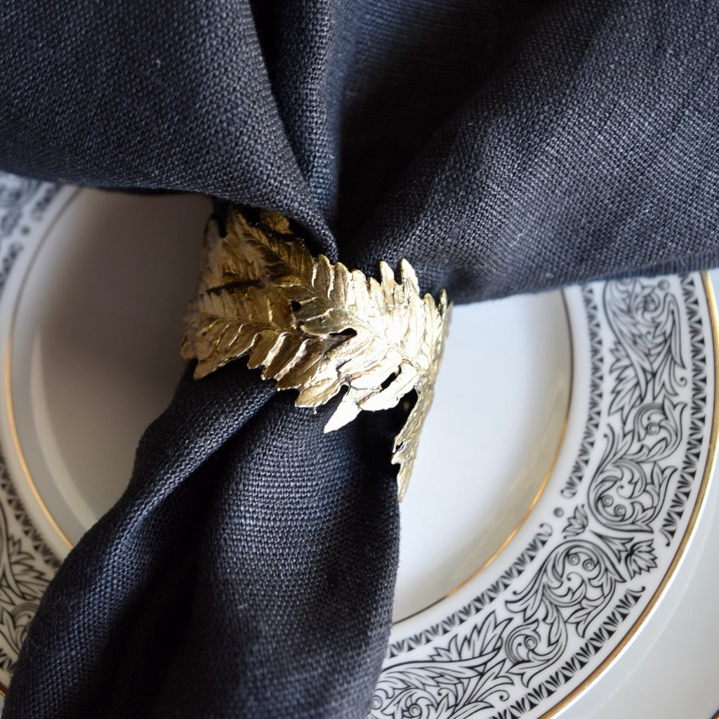 Fern Napkin Rings By Michael Michaud (Set of 4)