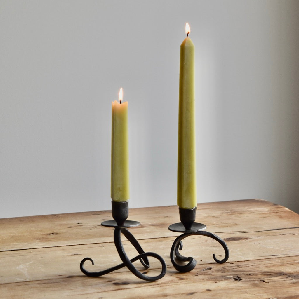 5” Sculpture Ball Taper Candle Holder by Blackthorne Forge