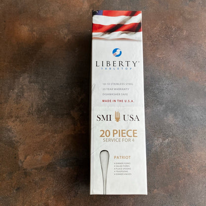 20 Piece Flatware Set in Patriot by Library Tabletop