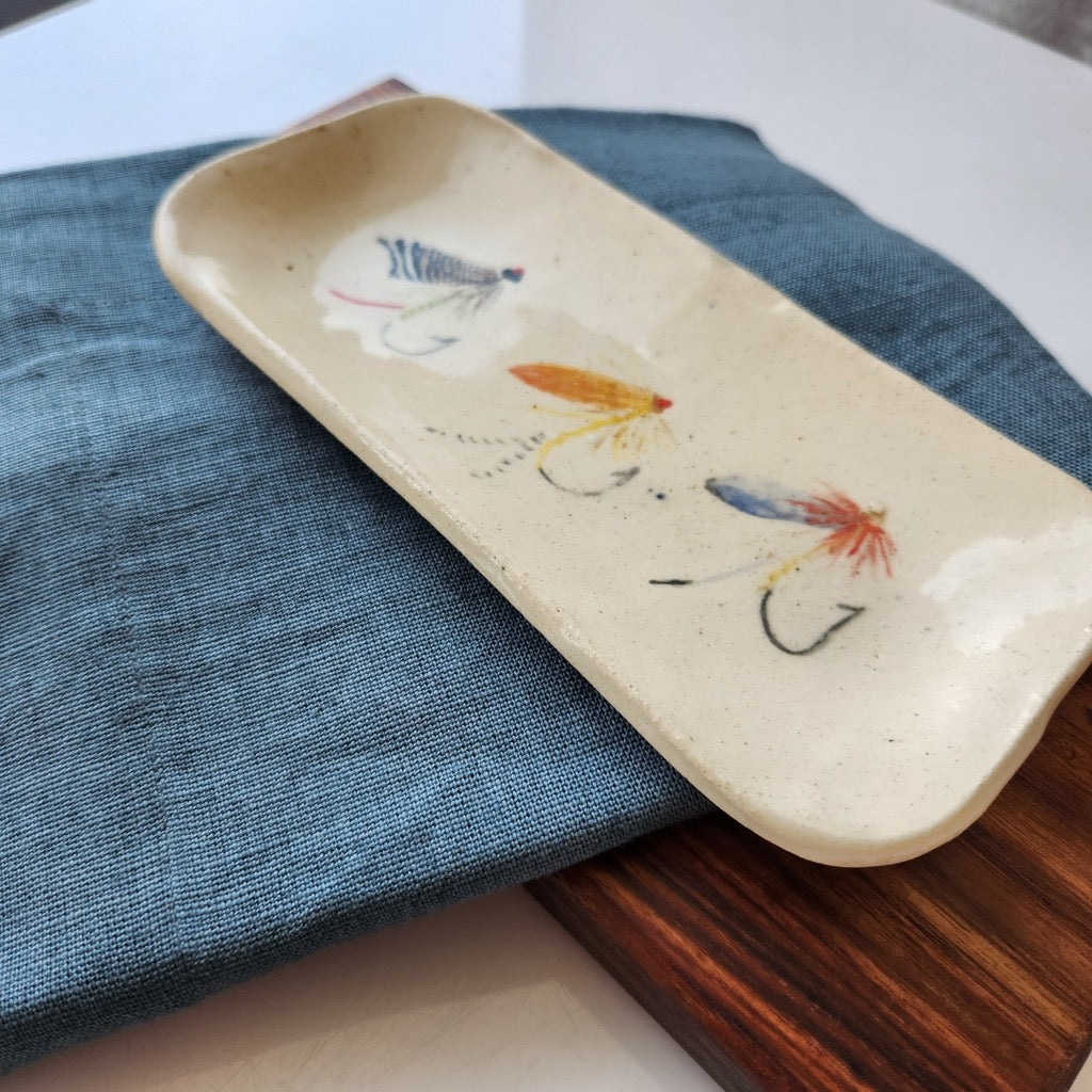 Extra Small Fly Fishing Dish by Jan Toscano