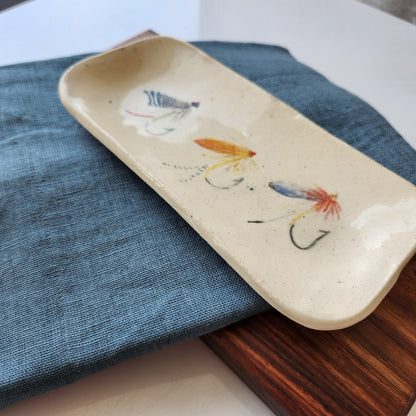 Extra Small Fly Fishing Dish by Jan Toscano
