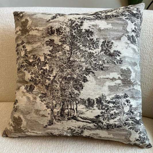 Hilda Forest Scene Throw Pillow by Dahlia & Grace