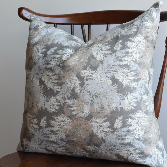 Decorative 100% Linen Pillow in "Coastal Winter" by Glass Muriel
