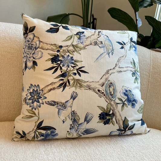 Maura Floral Throw Pillow by Dahlia & Grace