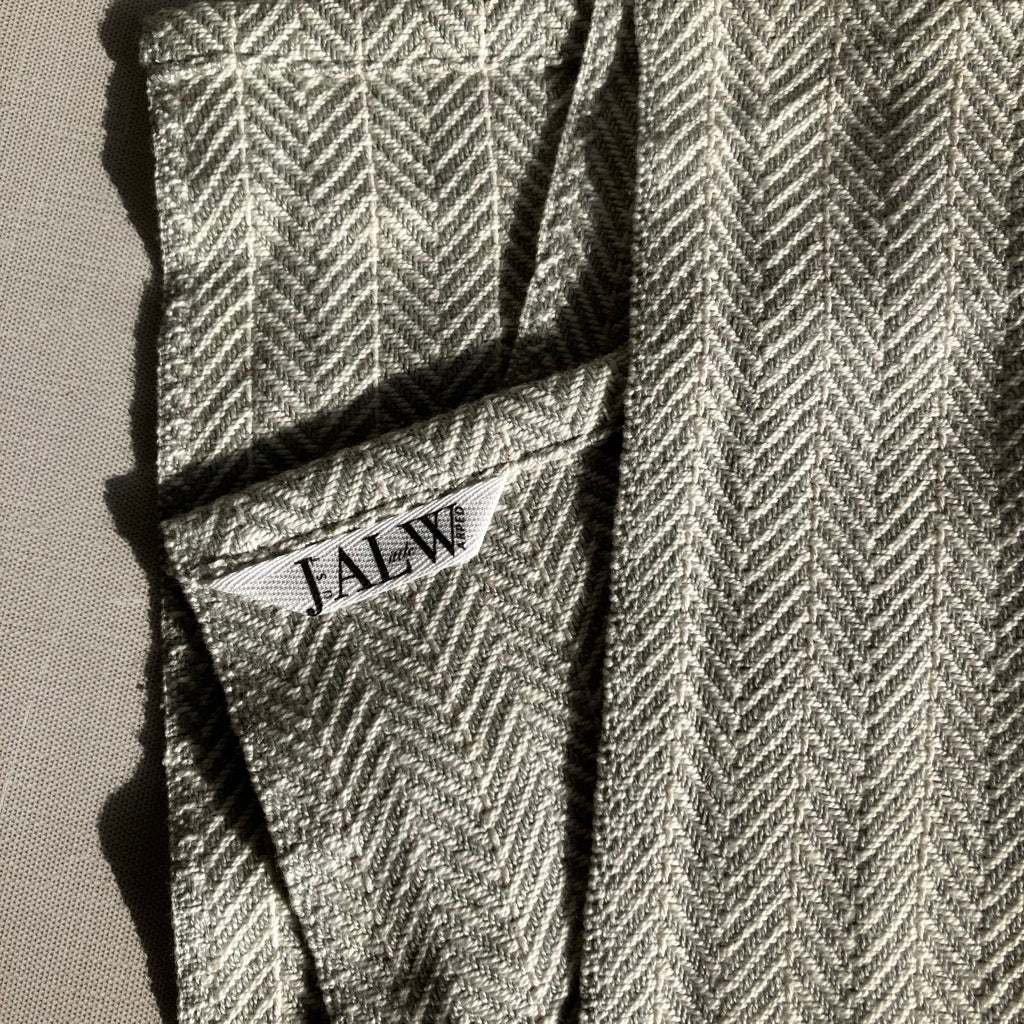 Cotton Tea Towel / Hand Towel Gray and White by Kristina Nichols