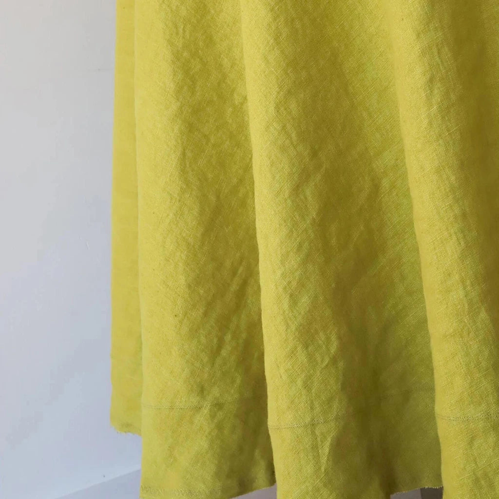 Pear Round Tablecloth in European Linen by Rough Linen