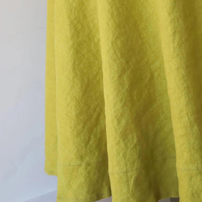 Pear Round Tablecloth in European Linen by Rough Linen
