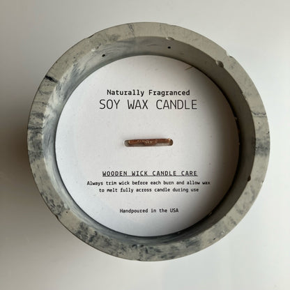 Sunset In The Garden Candle in Concrete Vessel