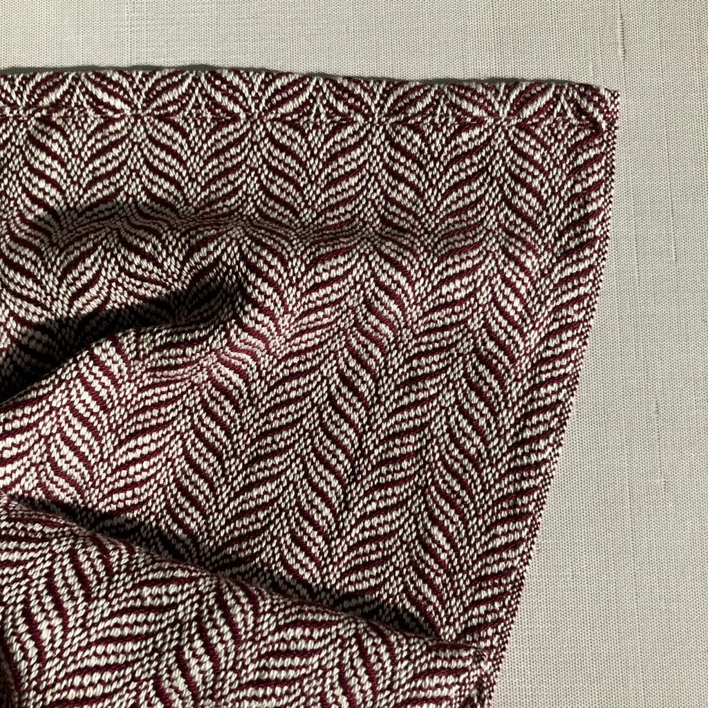 Cotton Tea Towel / Hand Towel in Raspberry by Kristina Nichols