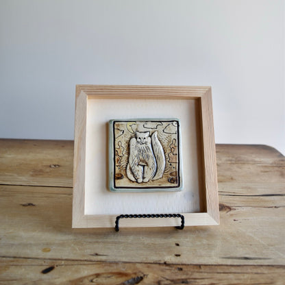 Art Tile - The Cat #2 by Otis Pottery