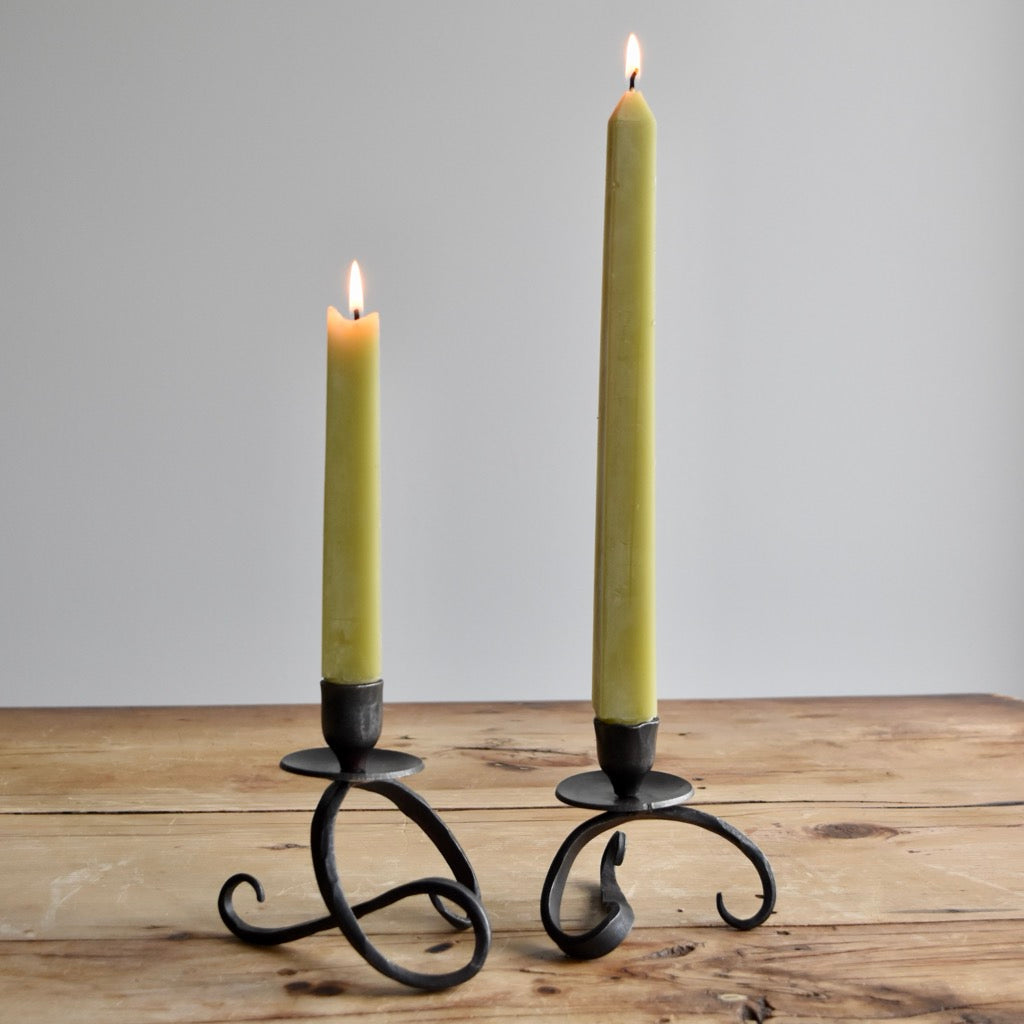 5” Sculpture Ball Taper Candle Holder by Blackthorne Forge