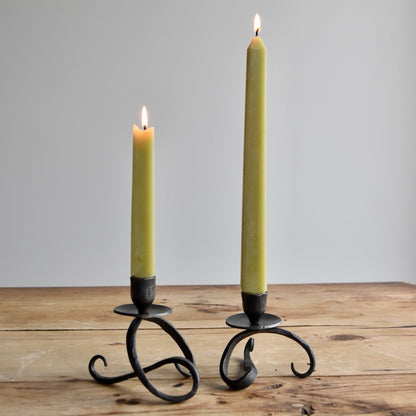 5” Sculpture Ball Taper Candle Holder by Blackthorne Forge