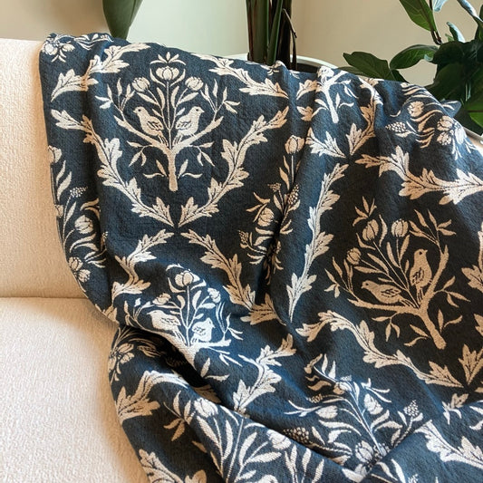 Isobel Throw Blanket in Thistle By Kindly Woven