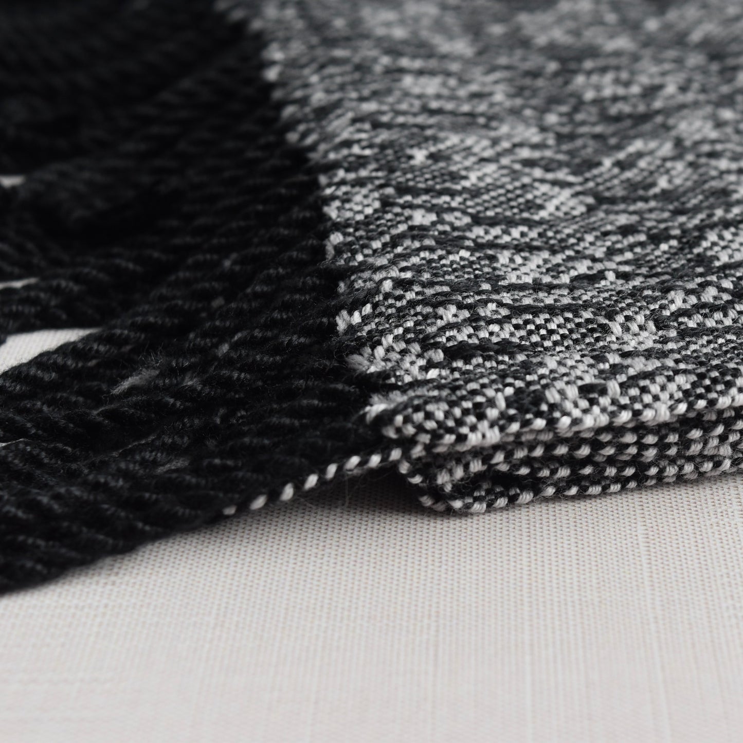 Gray and Black scarf by Kristina Nichols