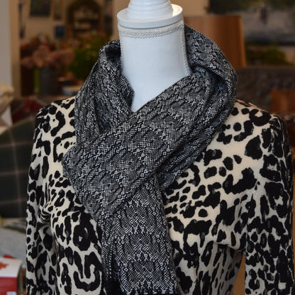 Gray and Black scarf by Kristina Nichols