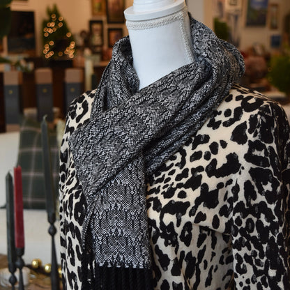Gray and Black scarf by Kristina Nichols