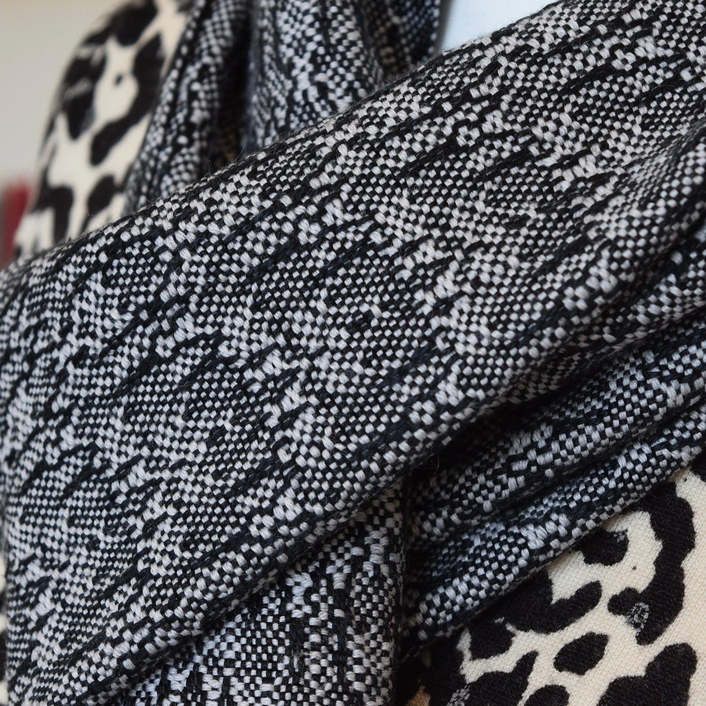 Gray and Black scarf by Kristina Nichols
