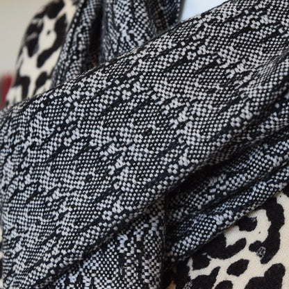 Gray and Black scarf by Kristina Nichols