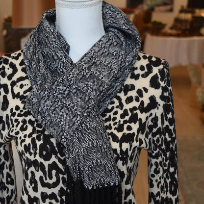 Gray and Black scarf by Kristina Nichols