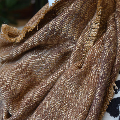 Gold and Tan Scarf by Kristina Nichols