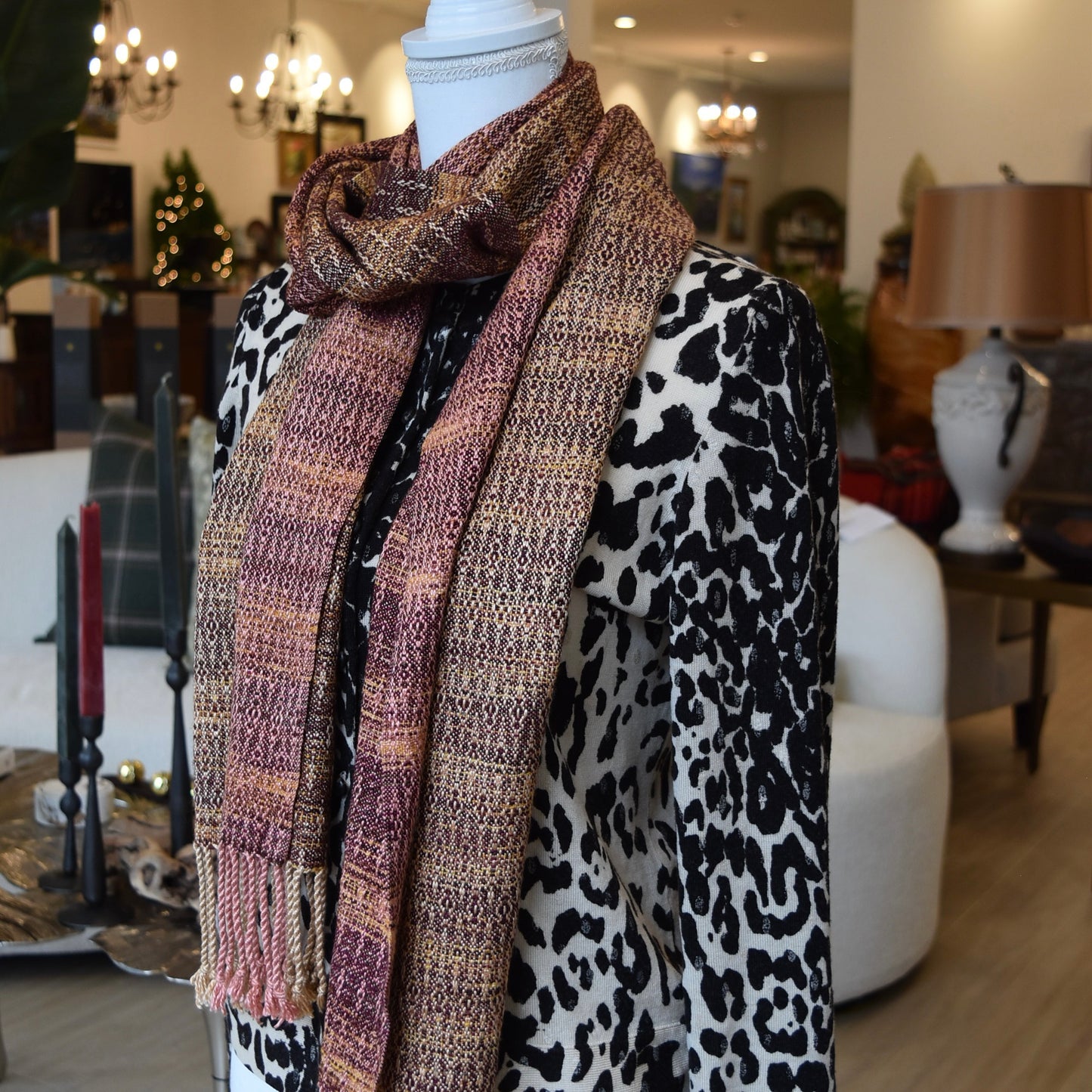 Orange, Red, and Yellow Scarf by Kristina Nichols