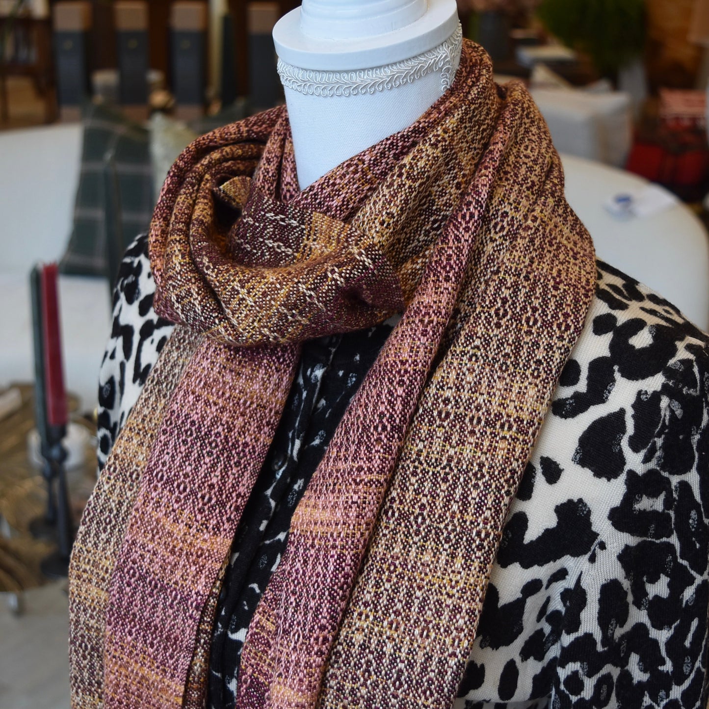 Orange, Red, and Yellow Scarf by Kristina Nichols