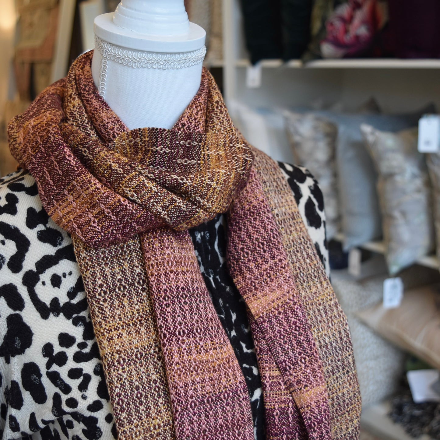 Orange, Red, and Yellow Scarf by Kristina Nichols