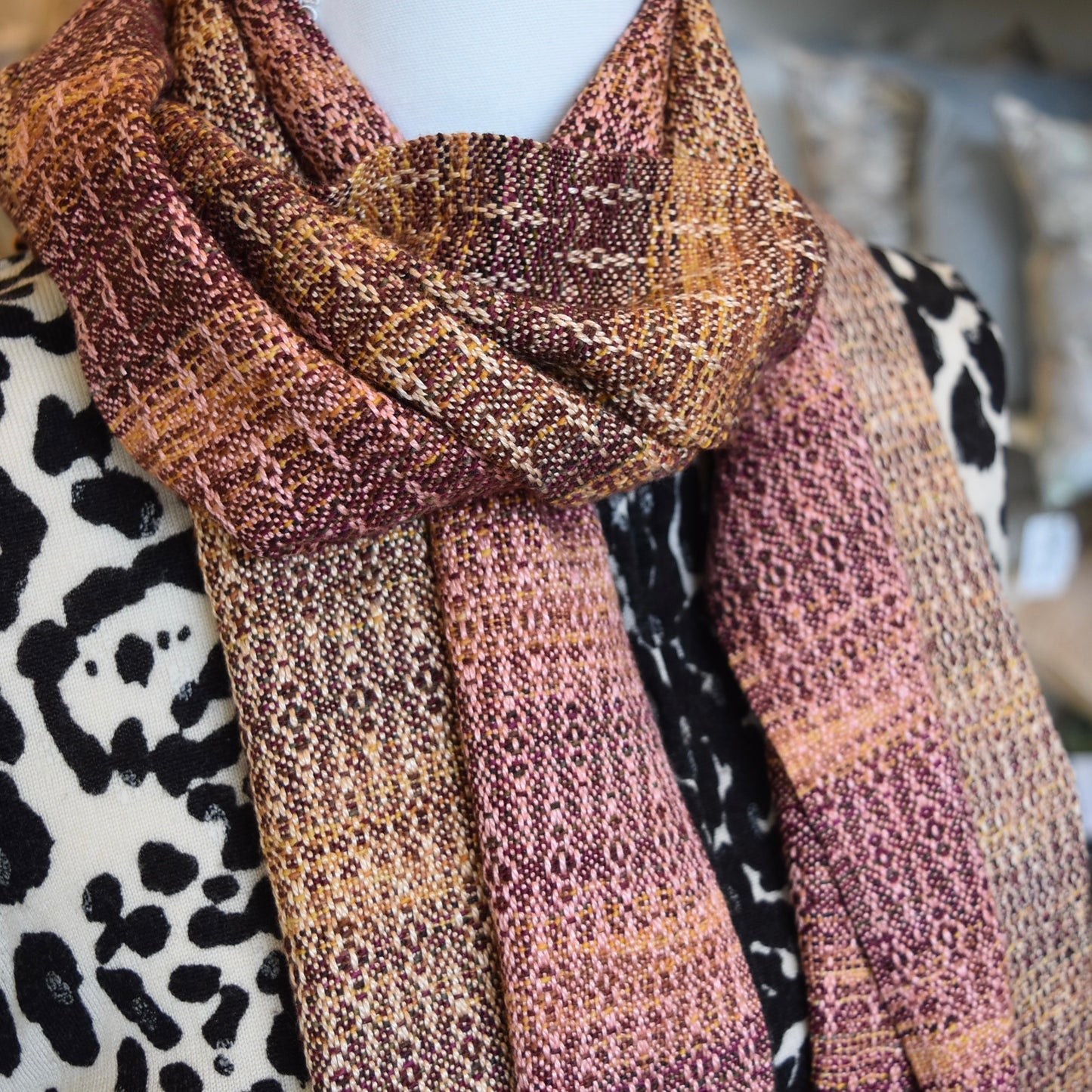 Orange, Red, and Yellow Scarf by Kristina Nichols