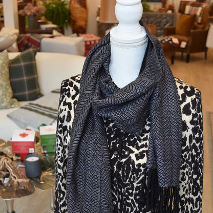 Iridescent Black Scarf by Kristina Nichols
