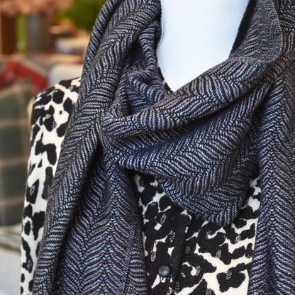 Iridescent Black Scarf by Kristina Nichols