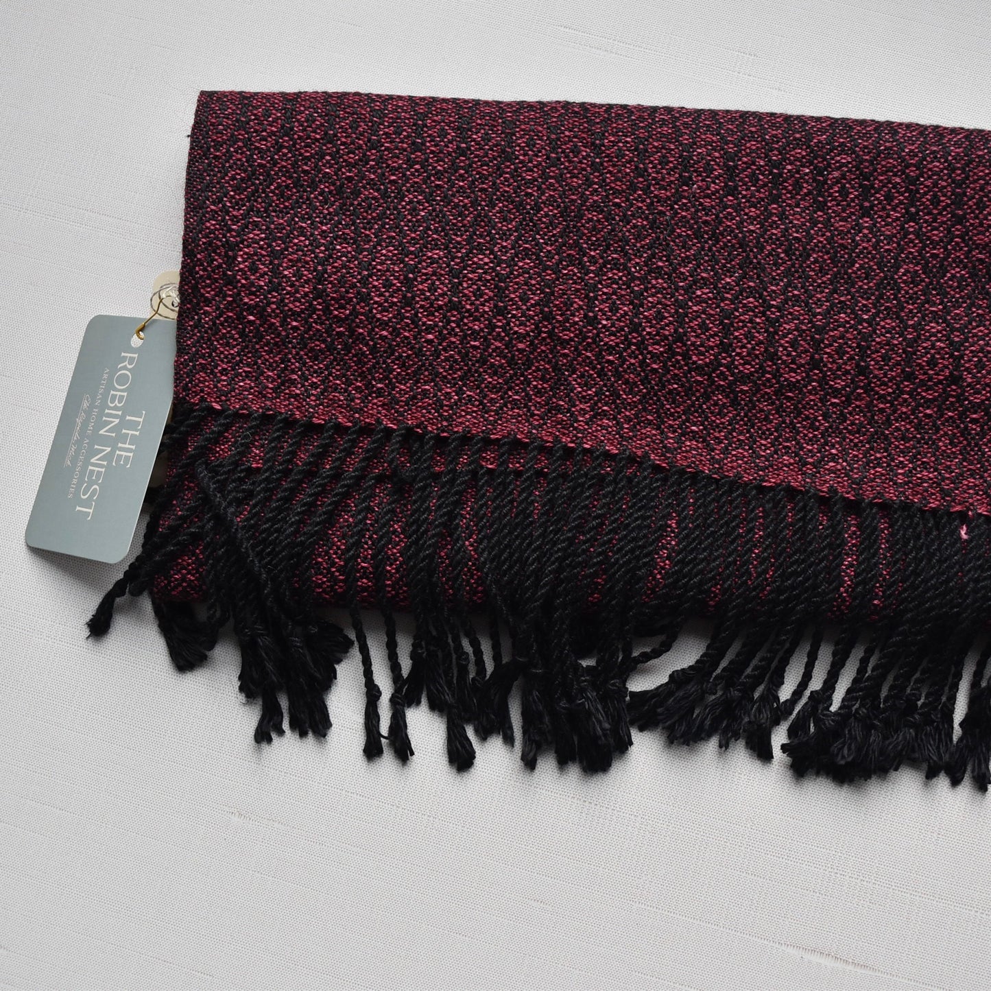 Pink and Black Scarf by Kristina Nichols
