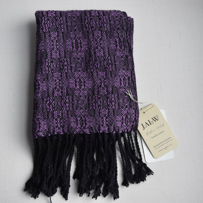 Black and Purple Scarf by Kristina Nichols