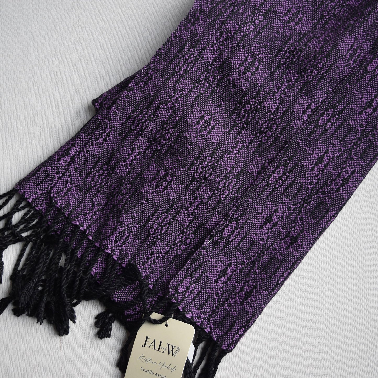 Black and Purple Scarf by Kristina Nichols