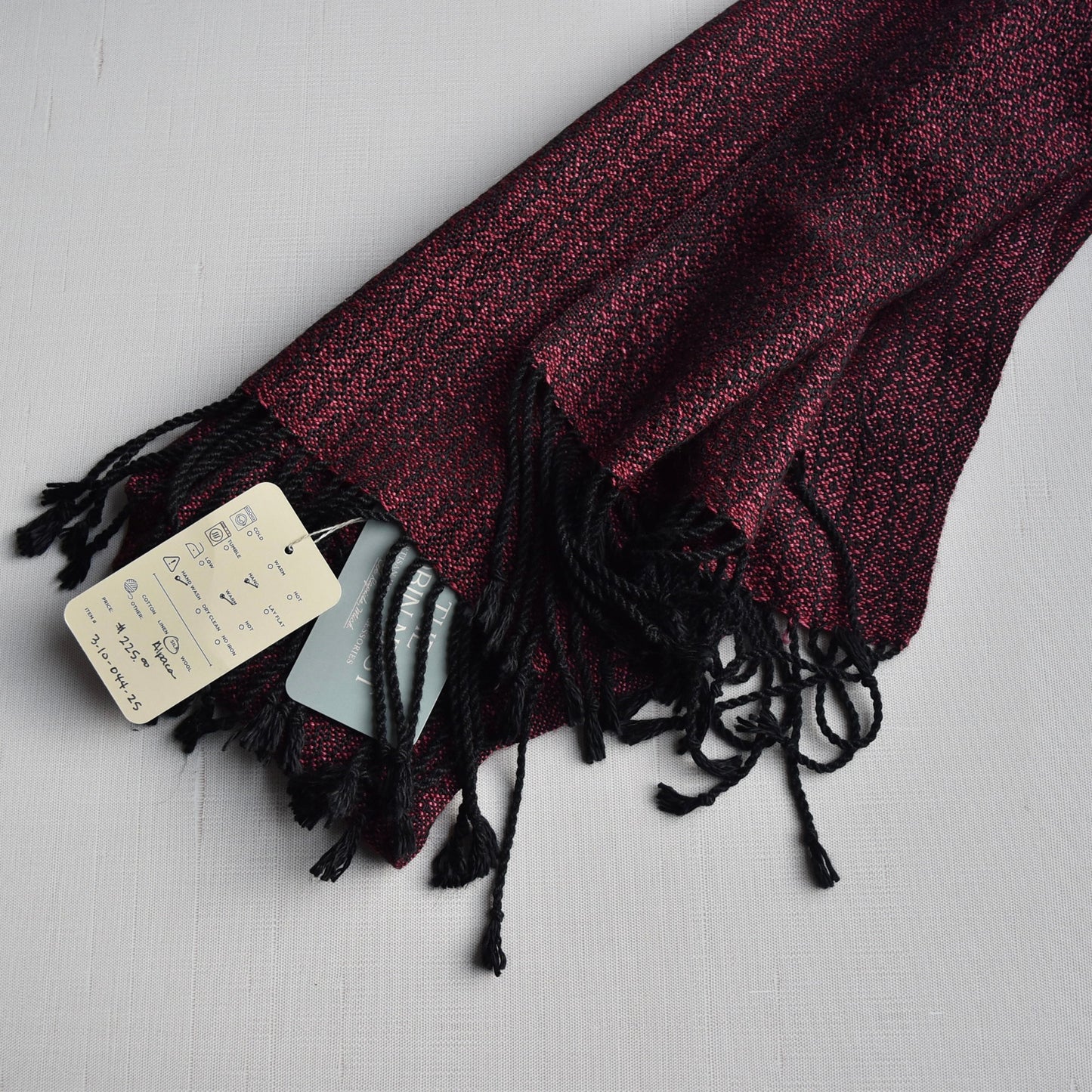 Pink and Black Scarf by Kristina Nichols