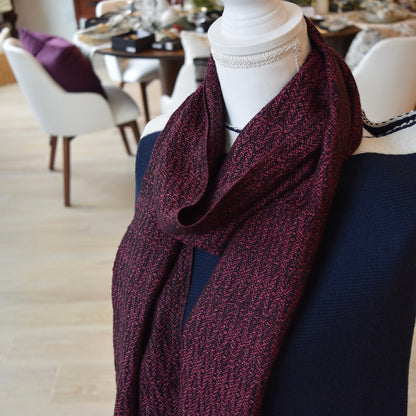 Pink and Black Scarf by Kristina Nichols