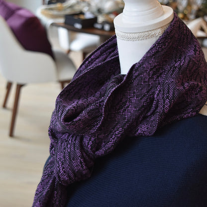 Black and Purple Scarf by Kristina Nichols
