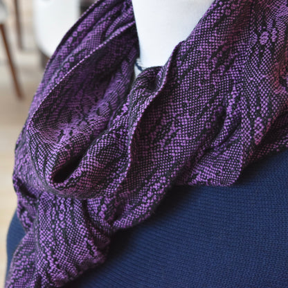 Black and Purple Scarf by Kristina Nichols