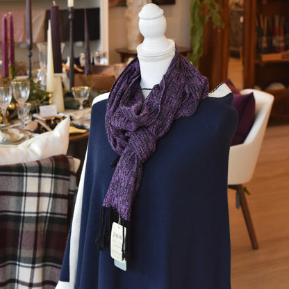 Black and Purple Scarf by Kristina Nichols