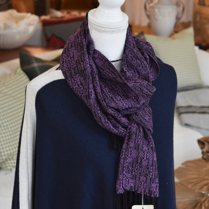 Black and Purple Scarf by Kristina Nichols